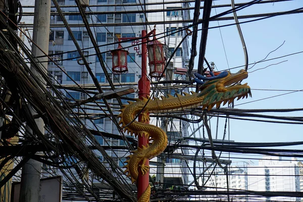 Manilla Filippijnen Circa Maart 2023 Druk Straatleven Manilas Chinatown — Stockfoto