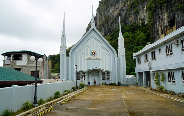 Nido Filipinas Alrededor Febrero 2023 Iglesia Cristiana Día Polvoriento —  Fotos de Stock
