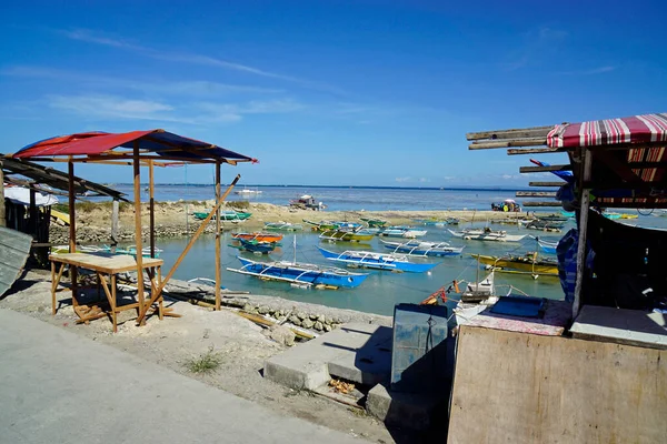 Cordoba Cebu Island Приблизно Березні 2023 Року Барвисті Рибацькі Човни — стокове фото