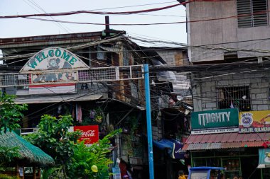 Manila, Filipinler, Mart 2023 - Manila 'da fakir bir köy
