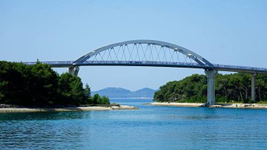 Hırvatistan 'da Dalmaçya' da kıyı labirentleri