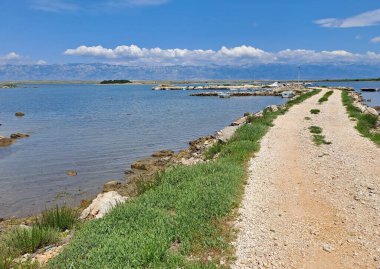 Hırvatistan 'da Dalmaçya' da kıyı labirentleri