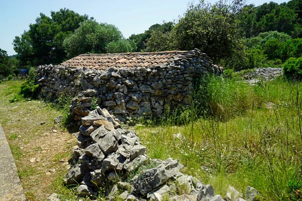 Onvruchtbaar Landschap Kornati Eilanden Dalmatië Kroatië — Stockfoto