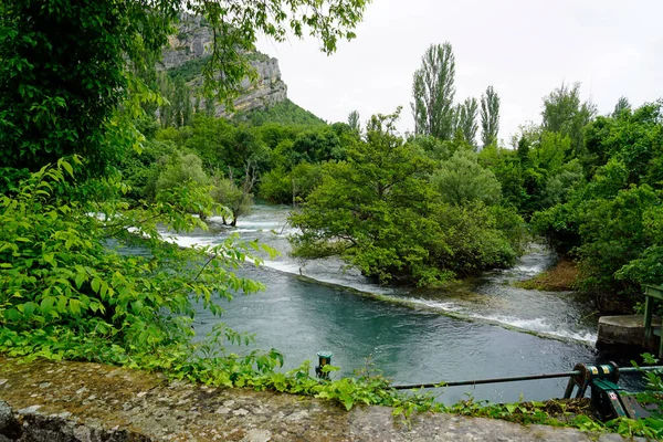 Schilderachtig Groen Landschap Krka Kroatië — Stockfoto