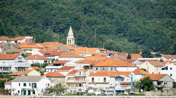 Vieille Église Dans Village Dalmate Traditionnel Croatie — Photo