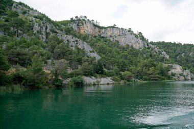 manzaralı yeşil manzara Krka 'da Hırvatça