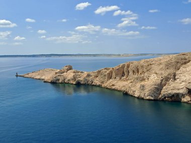 Hırvatistan 'daki Pag Adası manzarası