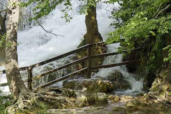 Malebný Vodopád Krka Národní Oark Chorvatsku — Stock fotografie