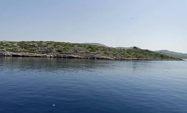 Paisaje Verde Las Islas Kornati Croacia — Foto de Stock