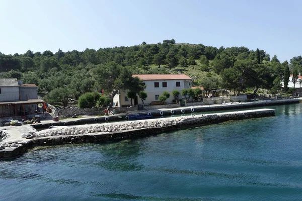 Paysage Vert Sur Les Îles Kornati Croatie — Photo