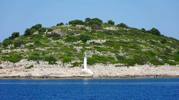 Lighthouse Island Kornati Croatia — Stock Photo, Image
