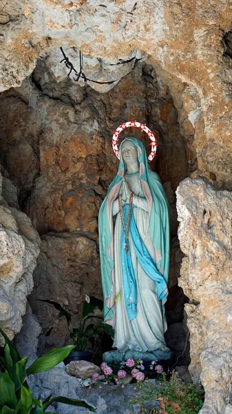 Dame Lourdes Grotte Sibenik Croatie — Photo