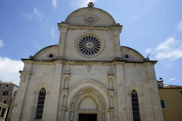 Sibenik 'te Hırvatça antik manzara mimarisi