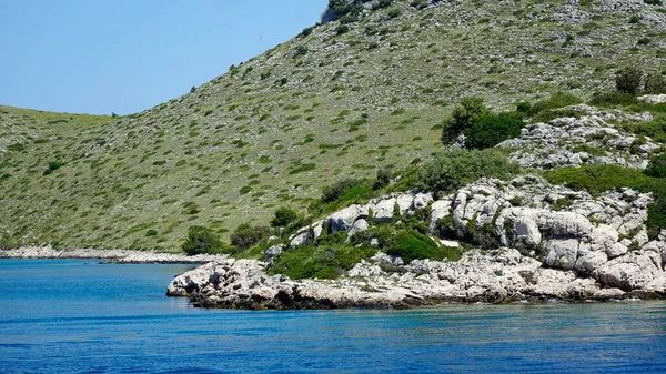 Paisaje Verde Las Islas Kornati Croacia —  Fotos de Stock