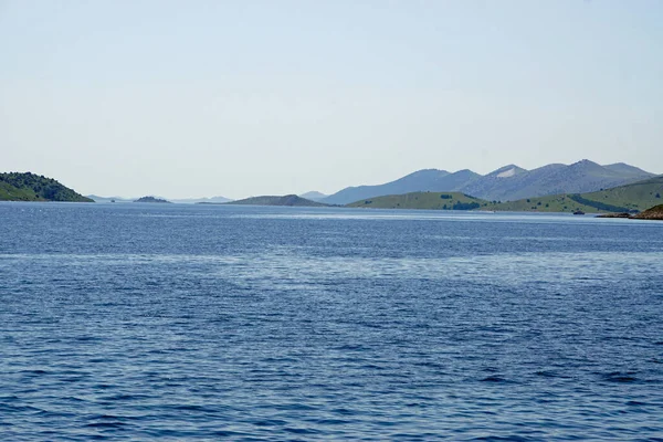 Зеленый Пейзаж Островах Корнати Хорватии — стоковое фото