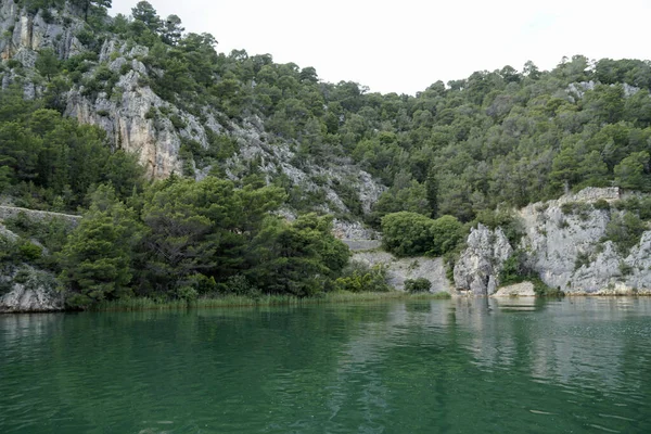 Scenic Green Landscape Krka Croatia — Stock Photo, Image