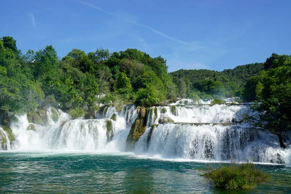 stock image scenic waterfall in krka national oark in croatia