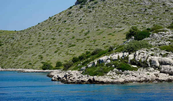 Γραφική Φύση Στα Νησιά Κορνάτι Στην Κροατία — Φωτογραφία Αρχείου