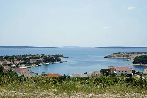 Kustlandschap Dalmatië Noord Kroatië — Stockfoto