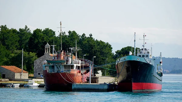 Vissersboot Een Kroatische Haven — Stockfoto