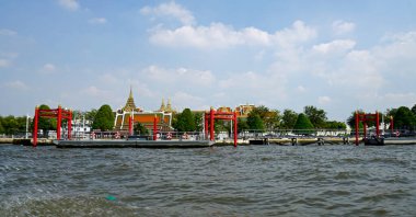 Chao praya nehrinden Tayland, Bangkok 'taki Krallar Sarayı