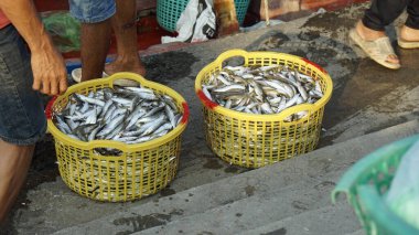 phu quoc adasındaki yerel balık pazarı