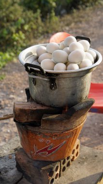 Kamboçya 'da tipik sokak yemekleri.