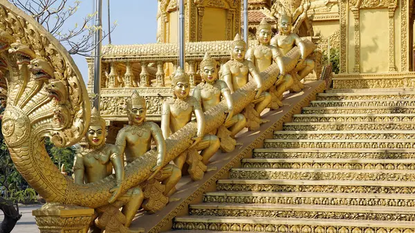 stock image Mongkol Serei Kien Khleang Pagoda in Phom Penh in Cambodia