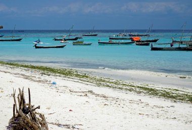 Balıkçı Zanzibar adasında batıyor.
