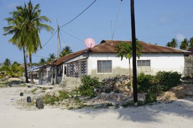 Zanzibar 'daki Paje' de fakir bir köy.
