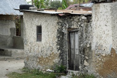 Zanzibar 'daki Paje' de fakir bir köy.