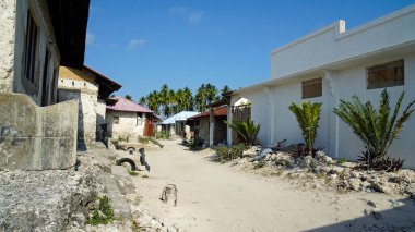 Zanzibar 'daki Paje' de fakir bir köy.
