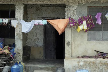 Zanzibar 'daki Paje' de fakir bir köy.