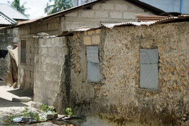 Nungwi, Zanzibar - Ekim 2024: Yerel köyde Günlük Yaşam