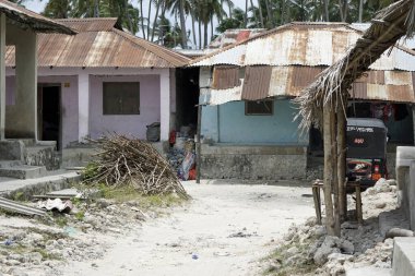 Paje, Zanzibar - Ekim 2024: Köyde günlük yaşam