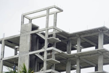 Maafushi, Maldivler - Ocak 2025: Mahallenin maafushi adasında inşaat alanı