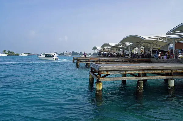 Erkek, Maldivler - Ocak 2025: Maldivler 'in uluslararası havaalanına varış alanı