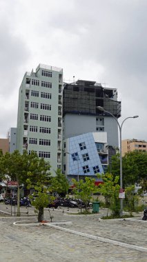 Erkek, Maldivler - Ocak 20025: Maldivler 'in başkentinin yoğun manzarası