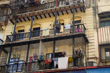 Hindistan, Mumbai 'de tipik yaşam evleri.