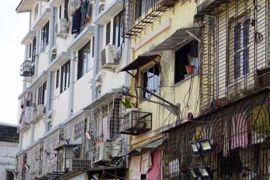 Hindistan, Mumbai 'de tipik yaşam evleri.