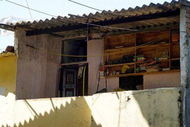 Mumbai, Hindistan 'daki Dharavi gecekondu mahallesinde bir ev.