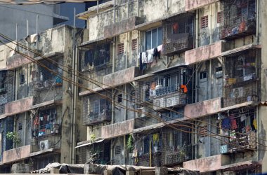 Mumbai, Hindistan 'daki Dharavi gecekondu mahallesinde bir ev.