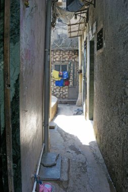 Mumbai, Hindistan 'daki Dharavi gecekondu mahallesinde bir ev.