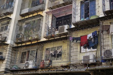 Mumbai, Hindistan 'daki Dharavi gecekondu mahallesinde bir ev.
