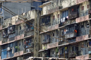 Mumbai, Hindistan 'daki Dharavi gecekondu mahallesinde bir ev.