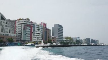 Maafushi, Maldivler - 17 Ocak 2025: Maldivler 'de tekne gezisi