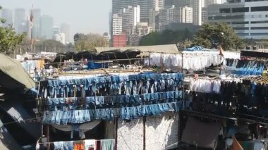Mumbai 'deki Dhobi Ghat Çamaşırhanesi