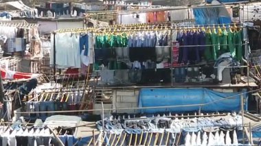 Mumbai 'deki Dhobi Ghat Çamaşırhanesi