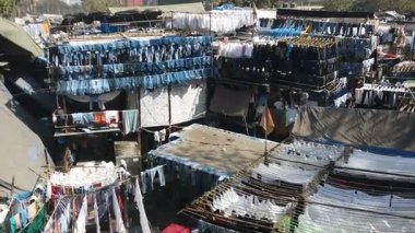 Mumbai 'deki Dhobi Ghat Çamaşırhanesi