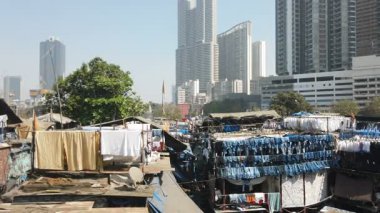 Mumbai 'deki Dhobi Ghat Çamaşırhanesi
